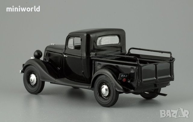 ГАЗ М415 пикап 1939 - мащаб 1:43 на DeAgostini моделът е нов в блистер, снимка 5 - Колекции - 44395562