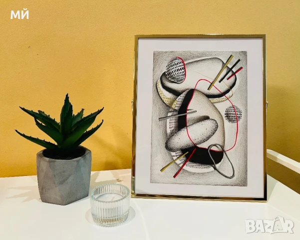 “Out of space” графика 20х25 см, снимка 2 - Декорация за дома - 51326440