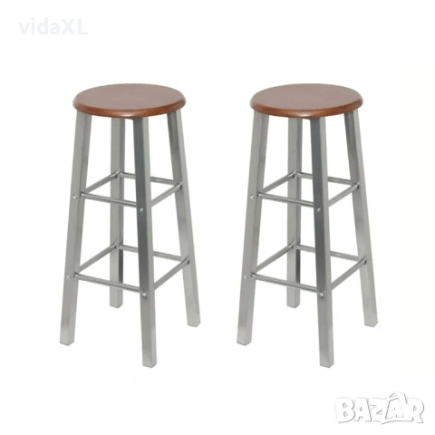 vidaXL Бар столове, 2 броя(SKU:60562)