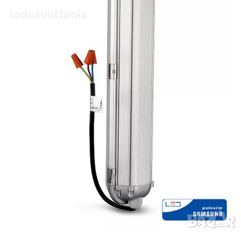 LED Осветително тяло 120см 60W 7200lumen Влагозащитено IP65 V-tac Samsung диод 5г, снимка 5 - Лед осветление - 33924352