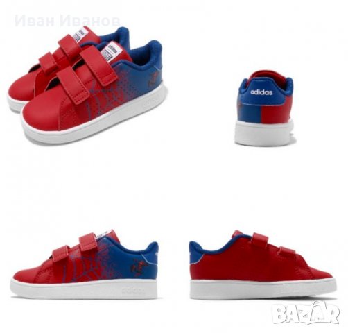 маратонки  ADIDAS Advantage I Spider Red  номер 21,5-22, снимка 3 - Детски маратонки - 40231909