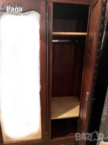 Масивен старинен гардероб , снимка 9 - Гардероби - 52327894