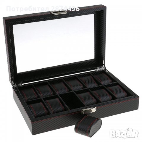 2169 Карбонова кутия за часовници за 12 часовника, снимка 5 - Други - 35786687