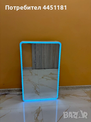 Шкаф огледало бял с LED осввтлвние