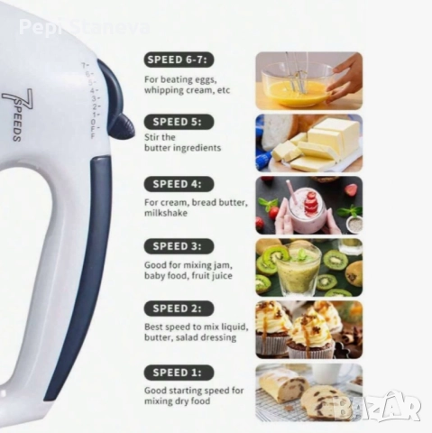 Планетарен миксер с метална купа SCARLETT SHM-133B, снимка 5 - Други - 51574724