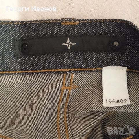-15%! STONE ISLAND W34 MADE IN ITALY 100% оригинални дънки цвят индиго jeans Стоун Айлънд, снимка 6 - Дънки - 53457957