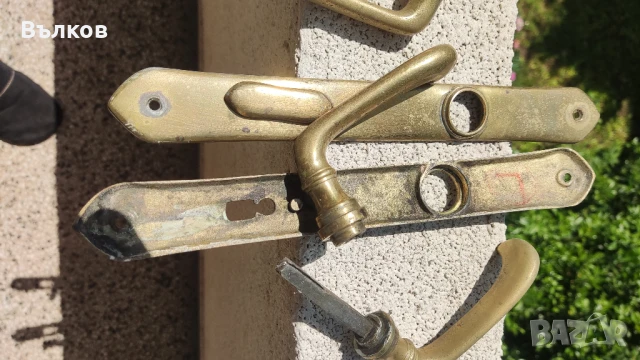 Стари бронзови дръжки за врата, снимка 3 - Антикварни и старинни предмети - 50545158