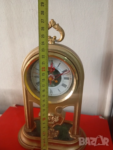 Винтидж настолен часовник, снимка 2 - Антикварни и старинни предмети - 53783878
