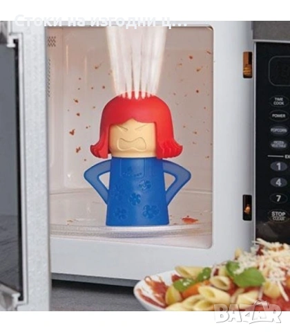 Почистващ уред за микровълнова фурна Angry mama, снимка 4 - Печки, фурни - 53241665