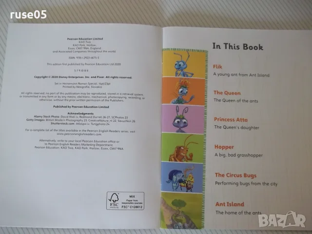 Книга"A Bug's Life-Pearson English Kids Readers Level 3"-32с, снимка 2 - Чуждоезиково обучение, речници - 56054328