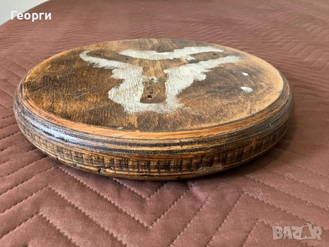 Дървена седалка от трикрако зъболекарско столче, снимка 4 - Столове - 53691263