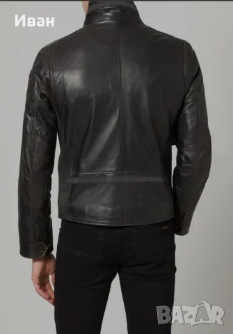 Мъжко кожено яке Strellson road jacket 1984, снимка 7 - Якета - 56341372