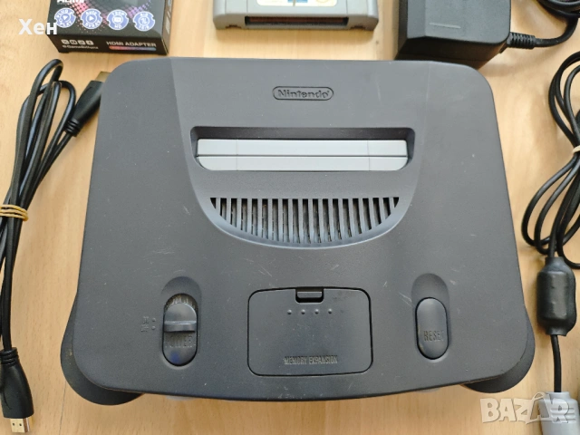 Nintendo 64 + HDMI преходник + Флаш карта с много игри, снимка 8 - Nintendo конзоли - 53838736
