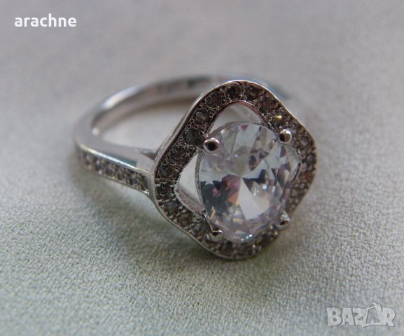 Сребърен пръстен, снимка 4 - Пръстени - 44257898