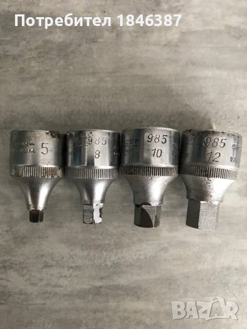 Вложки 1/2” външен шестостен Hazet Germany