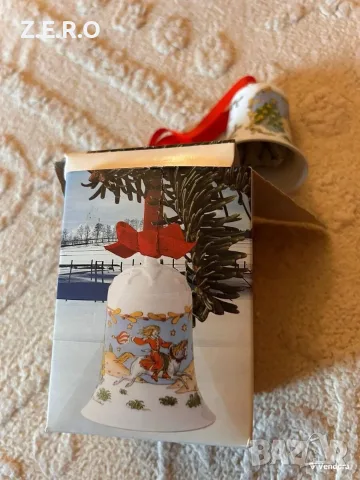 Порцеланова камбанка Hutschenreuther Weihnachts Glocke 1988 нова, снимка 4 - Антикварни и старинни предмети - 56118168
