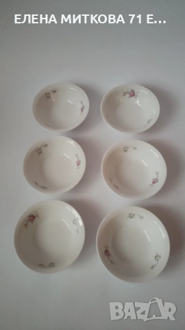 Комплект от 6 бр.купички от фин порцелан, снимка 11 - Чинии - 53515241