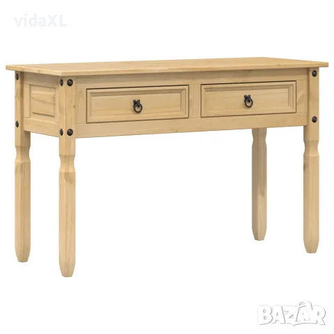 vidaXL Конзолна маса "Corona" 115x46x73 см борово дърво масив, снимка 1 - Маси - 56147393