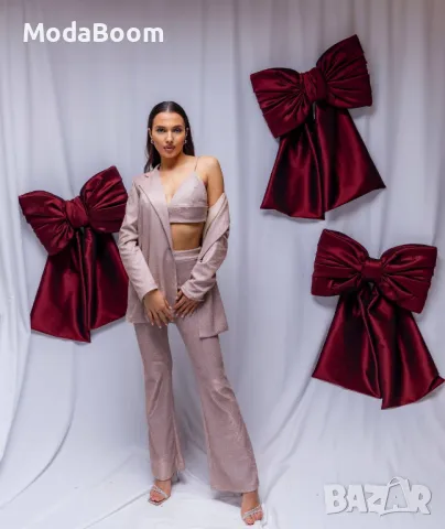 Розов дамски комплект от три части , снимка 4 - Костюми - 48286323