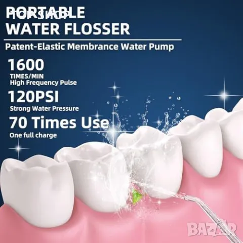 Нов флосер за почистване на зъби Безжичен дентален орален иригатор, снимка 2 - Тримери - 49321379