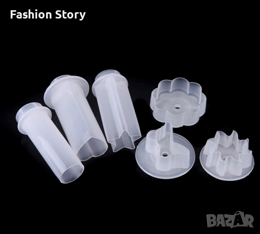 Уред за декоративно рязане на плодове и зеленчуци в различни форми P o p Chef / Приставки форми - 6 , снимка 5 - Форми - 51786343