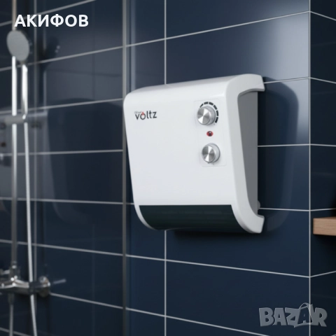 Отоплителна печка за баня Voltz OV51970J – 2000W, вентилатор, водоустойчива, снимка 6 - Отоплителни печки - 51886610