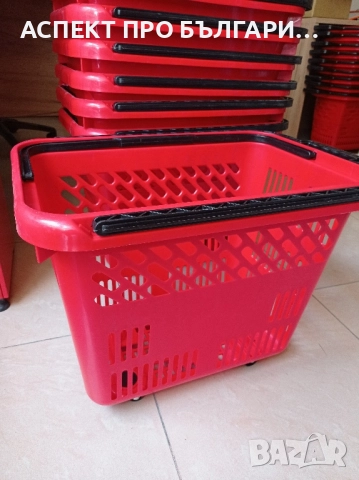 Кошница за пазаруване 54л на колелца , снимка 8 - Оборудване за магазин - 52498159