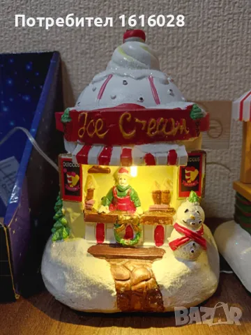 Сладоледен магазин.Коледни сцени на MAGIC VILLAGЕ., снимка 2 - Декорация за дома - 48046257