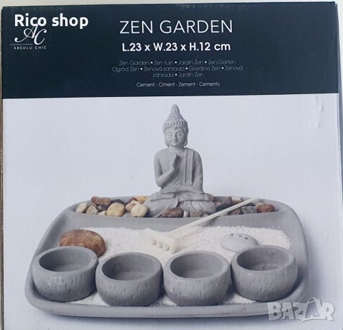 Нова каменна дзен градинка с Буда, снимка 1 - Декорация за дома - 41919737