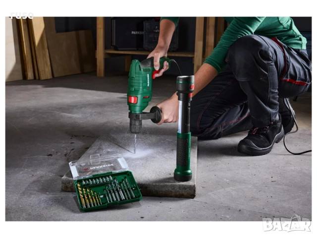 НОВИ! Ударна бормашина Parkside PSBM D5 500 W, снимка 9 - Бормашини - 52519310
