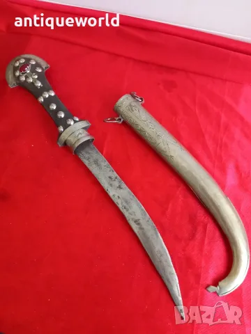 Стара Сребърна Мароканска Кумая , Кинджал, Кама, снимка 4 - Антикварни и старинни предмети - 56150183