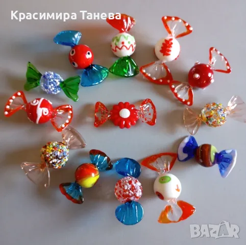 🌹 Стъклени бонбони .  ... Цена  :  3 €                 за бр .