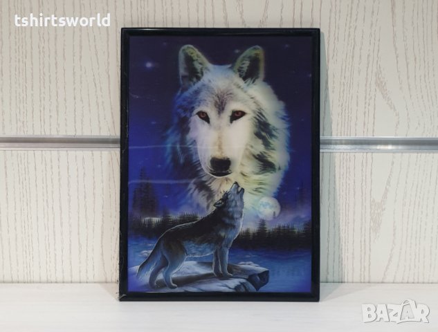 Нова 3D картина с Вълк, снимка 2 - Картини - 40571589
