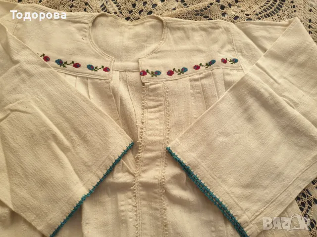 Автентична къса риза от народна носия, снимка 4 - Антикварни и старинни предмети - 47558990