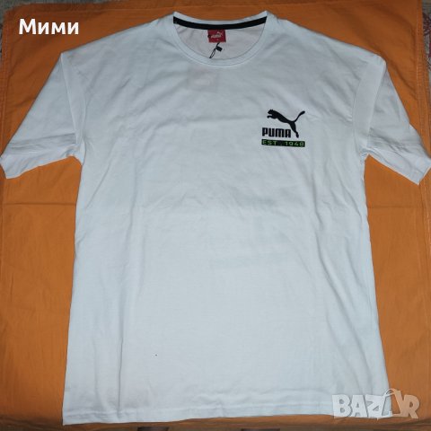 Нови бели тениски Пума мъжки, снимка 3 - Блузи - 40544573