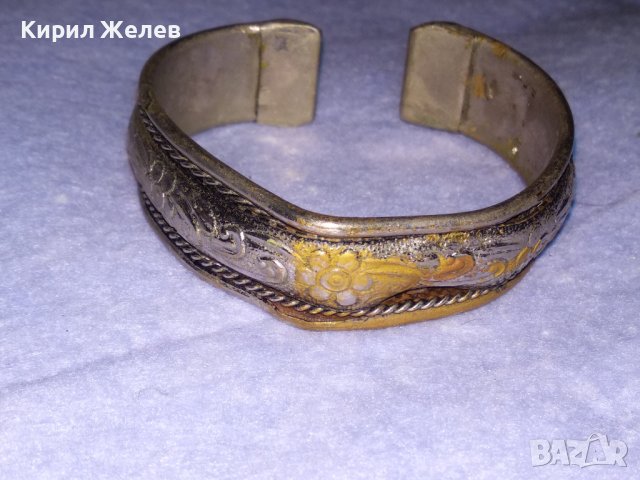 СТАРИННА ПОСРЕБРЕНА ТРАДИЦИОННО РЕТРО ОРНАМЕНТИРАНА РЕГУЛИРУЕМА ГРИВНА РЪЧНА ИЗРАБОТКА 10942, снимка 9 - Антикварни и старинни предмети - 41191931