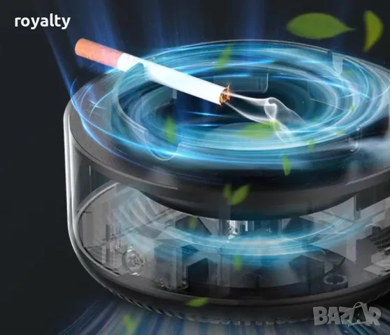 Бездимен пепелник, подходящ за дом, офис, кола, премахва дима и миризмата, снимка 4 - Други стоки за дома - 49938127