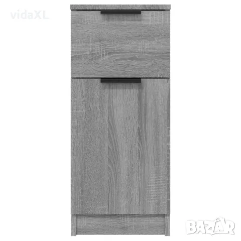vidaXL Сайдборди, 2 бр, сив сонома, 30x30x70 см, инженерно дърво, снимка 5 - Бюфети - 56147960