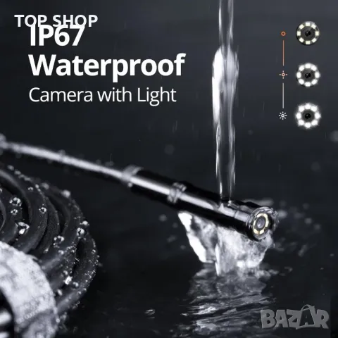 Ендоскопска инспекционна камера DEPSTECH със светлина, 1080P HD, снимка 3 - Друга електроника - 49731222