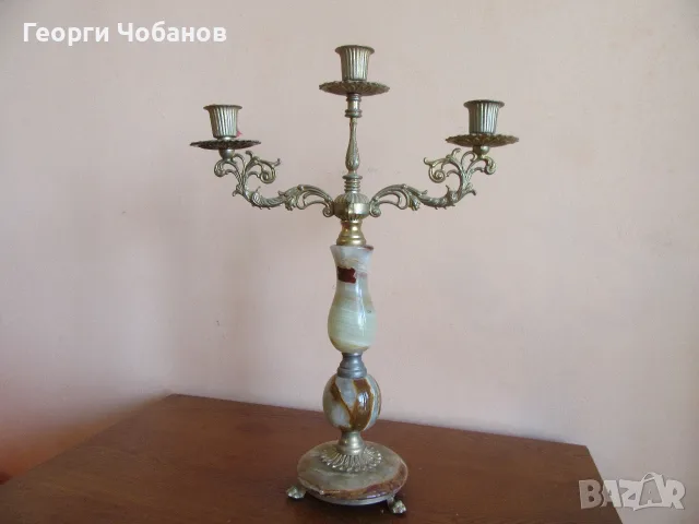 свещник от оникс и месинг