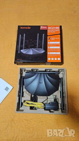 Рутер wireless Tenda AC19, AC2100, Gigabit,USB, dual-band, 4 antene, firewall, MU-MIMO, Wave 2, IPv6, снимка 2 - Рутери - 52932106