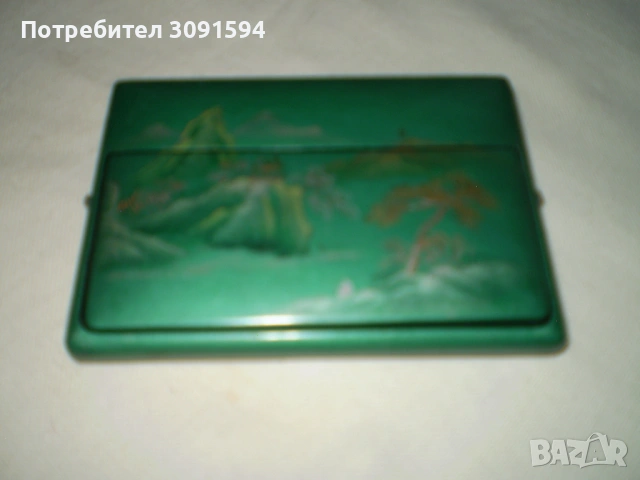  зелена кутия за цигари от Фуджоу, Китай,  от август 1957 г, снимка 8 - Колекции - 53515681