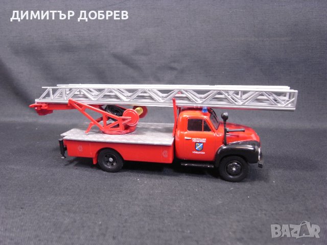 1/43 МЕТАЛНА КОЛИЧКА МАЩАБЕН МОДЕЛ КАМИОН ПОЖАРНА КОЛА OPEL BLITZ, снимка 5 - Колекции - 42343662
