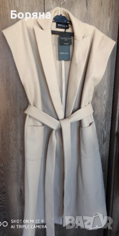 Replica Moda ново с етикет палто - елек Brunello Cappuccino, снимка 14 - Елеци - 52235186