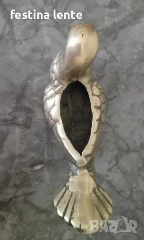 Месингова фигура-гълъб, снимка 5 - Антикварни и старинни предмети - 48831169