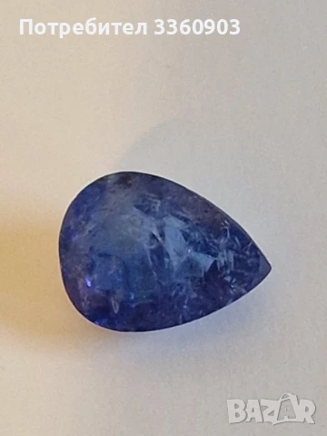 Скъпоценен камък-Танзанит-3.40 карата, снимка 5 - Пръстени - 50850701