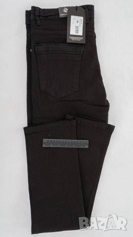 Черни мъжки памучни дънки марка Giorgio di Mare - W38, снимка 5 - Дънки - 28150759