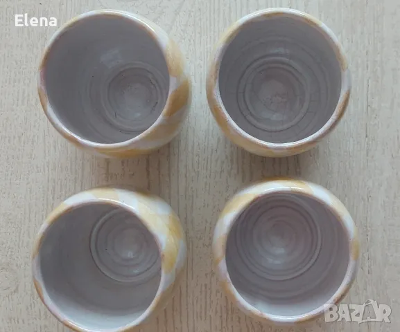 Комплект от 4 винени чаши с ретро дизайн, снимка 2 - Чаши - 49830482