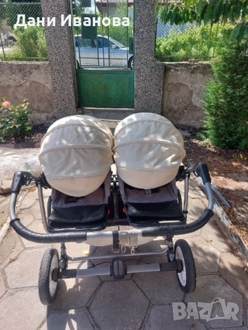 Количка за близнаци , снимка 4 - Детски колички - 51609454