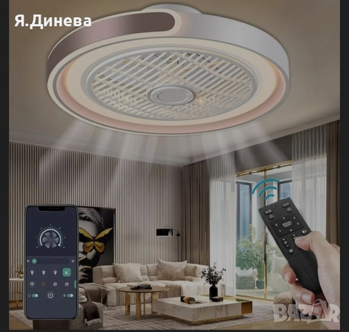 LED полюлей с вентилатор 